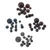 15Pcs Polyhedral Dice Set Acrylic D3 to D100 Table Gaming Dices for Role Playing Table Games Party S