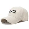 Klassische Verstellbare Cord-Baseballkappe Atmungsaktiv 3D Bestickt Lässige Kappe Polyester Leichtgewichtige Outdoor-Sonnenkappe Tägliche Verwendung