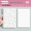 Fresh Floral B5 Loose-Leaf Notebook: Stylish for Instagram, Comfortable Design, Ideal for Students, Simple Spiral Binding.