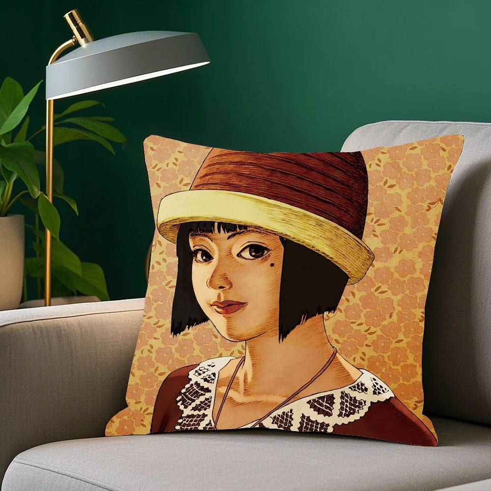 Anime M-Millennium Actress Pillow Case Fashion Square Pillowcase Bedroom Sofa Room Ins Decoration Leisure