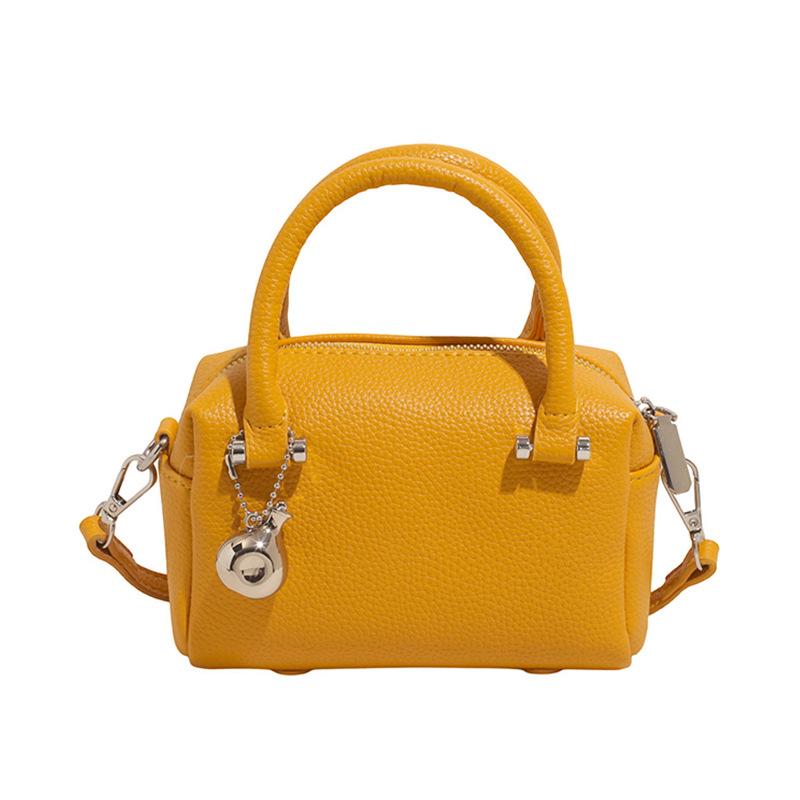 New Handbag Women's Fashion Shoulder Bag Solid Color Messenger Bag