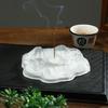 Glacier Incense Holder Jade Icense Stick Holder with Crystal Ash Catcher Anti-Ash Flying Incense Burner for Yoga Meditation