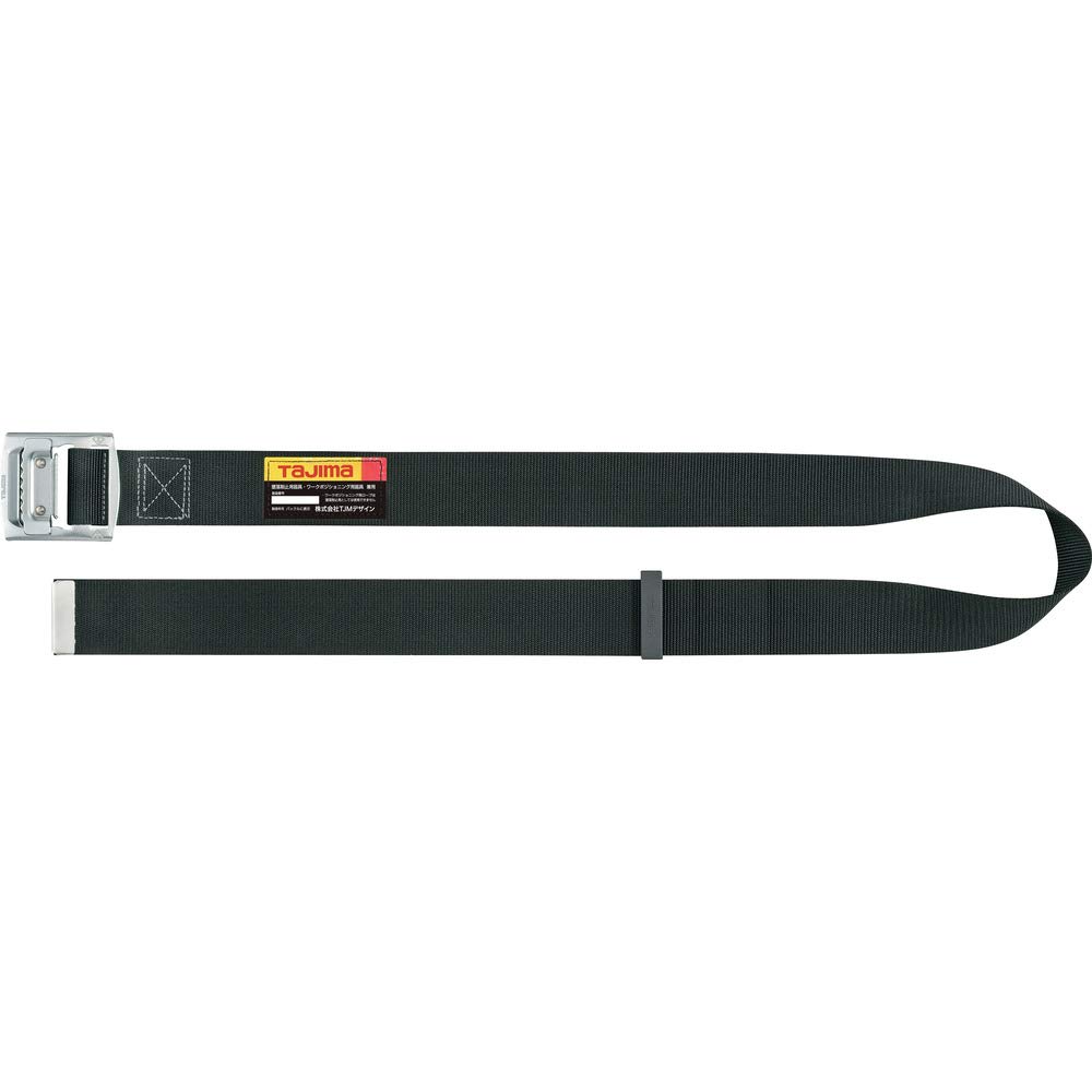 Tajima New Standard Safety Body Size 145cm Durable Steel Strong Nylon Belt Belt, Belt, L, Black, BSL145-BK, Length, One-Finger Buckle, Extra-Thick