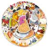 50pcs Waterproof Chicken Cartoon Animal Stickers for Suitcases, Scooters, Computers, Tablets, and Planners