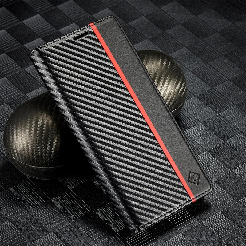 

For Samsung Galaxy S25 SM-S931B Carbon Fiber Magnetic Flip Case for Samsung Galaxy S25 Plus S25+ SM-S936B Leather Wallet Fundas Samsung S25