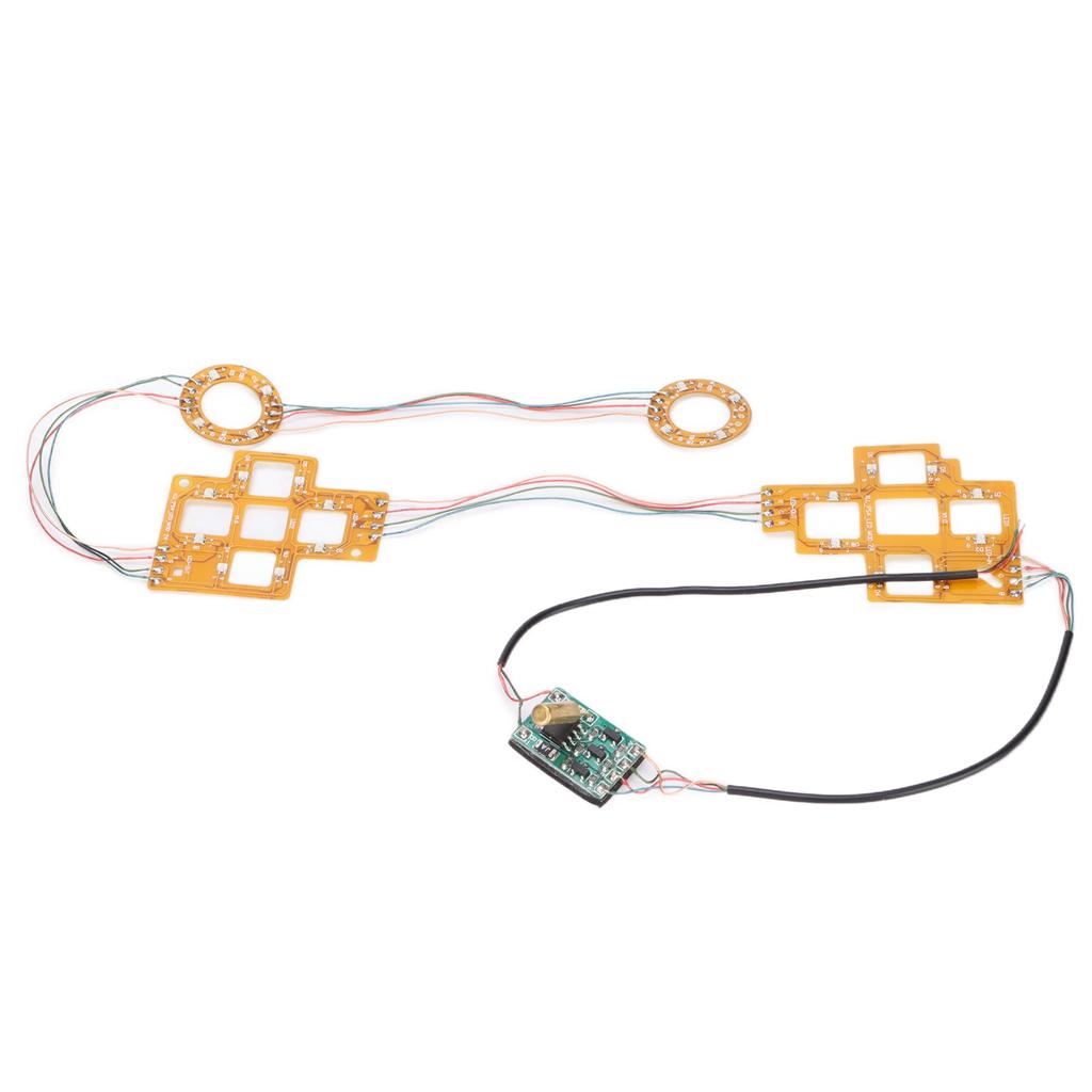 Wireless Controller LED Light Board for PS5 Multicolor Board with Rocker Joystick Cap Cross Key