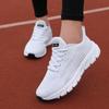 Fashion Spring Flying Knitted Breathable Running Shoes Sports Women Casual Shoes Soft Sole Couples Men And Women Small White Shoes