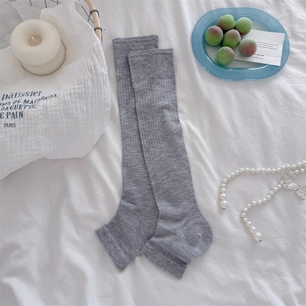 New Ultra-Thin Lolita Socks Solid Color Calf Socks Ice Silk Socks Breathable Japanese Style JK Style Socks Sweet Girls