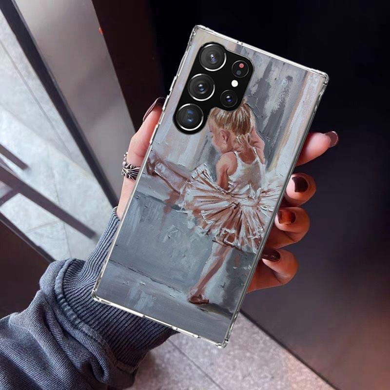 Ballerina Ballet Dancing Phone Case For Samsung Galaxy S23 S24 S25 Edge S26 Ultra S22 + S21 Plus S20 FE Cover Silicone Print She
