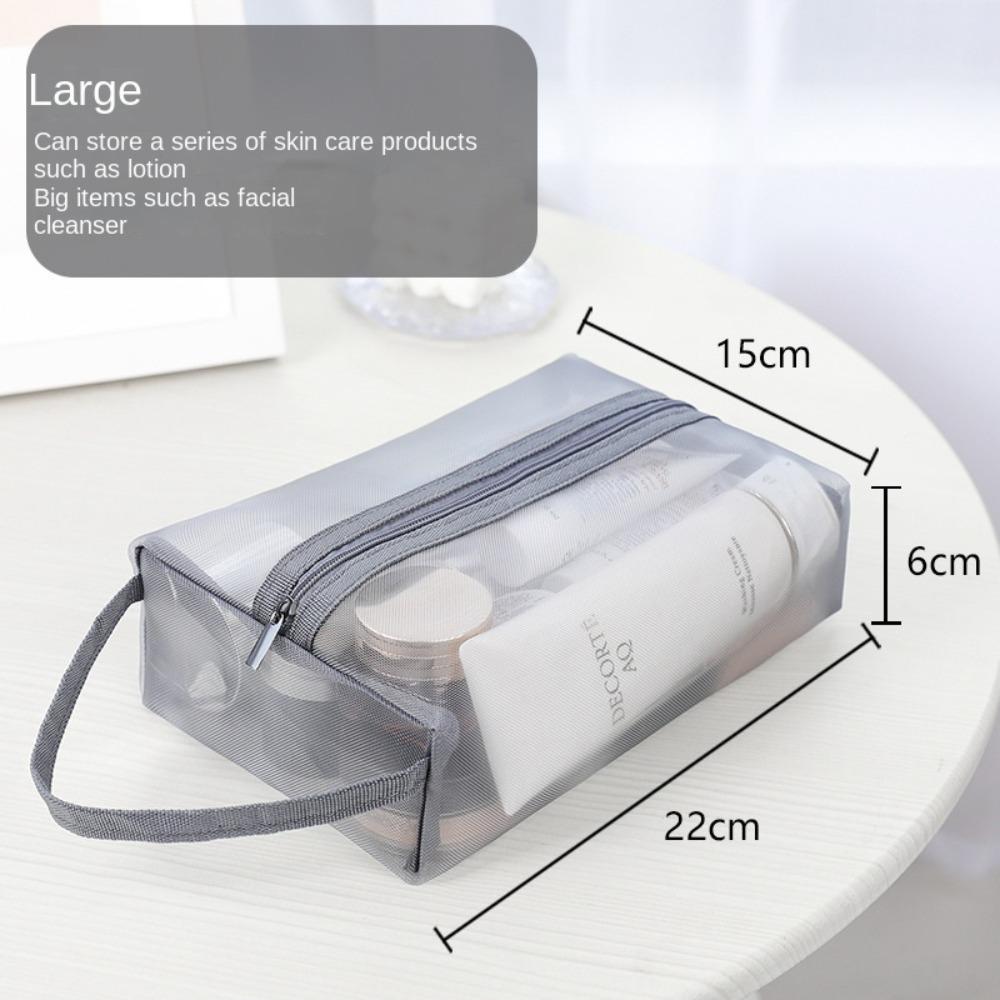 Zipper Cosmetic Bag Clear Shaving Bag New Travel Organizer  Women