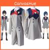 Hochwertiges Darling In The Franxx Hiro Ichigo Uniform Cosplay Kostümset
