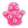 Palm Shaped Massage Glove 360-degree with 9 Metal Roller Body Massager Relieve Fatigue Acupoint Massage Massage Brush