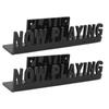 2PCS Now Playing Vinyl Record Stand Wall Mount Acrylic Album Record Holder Floating Book Shelves for Album Covers