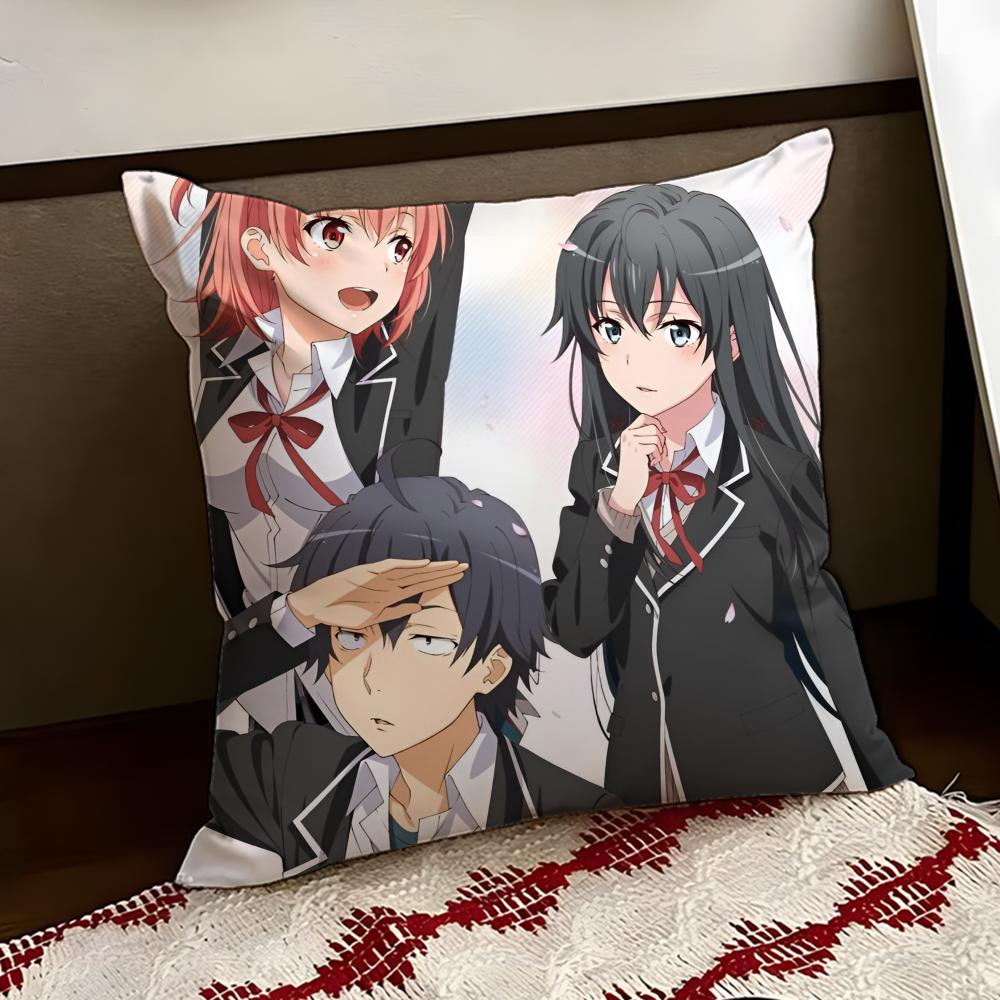 My Teen RRomantic Comedy SNAFU Cushion Cover Reversible Soft Durable Pillow Cover Home Car MultiScene Use for Daily Comfort