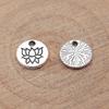 Flower Bud Charms Mini Floral Pendant Alloy Metal Leaf Findings Elegant Plant Jewelry Making Supplies For