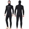 3MM Two-Piece Hooded Wetsuit Set: Long Sleeve Spearfishing, Scuba, Surfing, Snorkeling Suit
