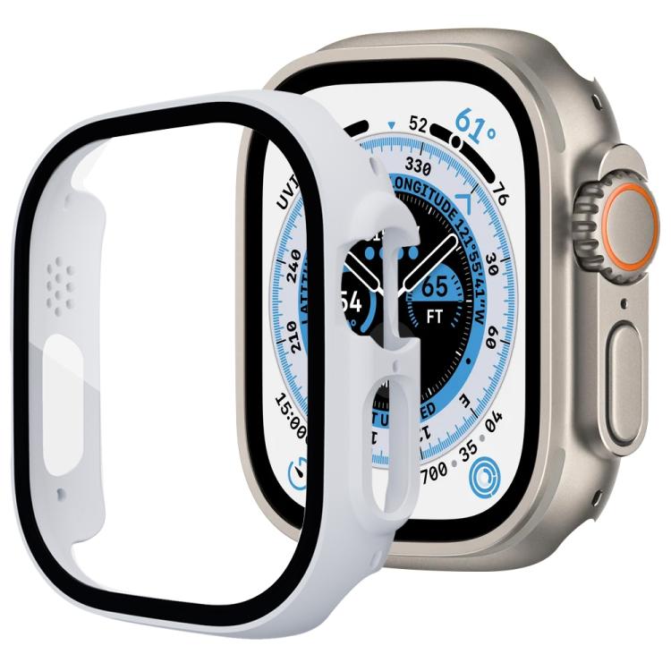 Tempered Glass Integrated PC Watch Case for Apple Watch Series 6/5/4/SE 44mm, Full Surrounded Anti-Fall Protective Cover, Case Only