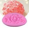 Mold Solid Color Rose Flower Shape Silicone Flower Shape Fondant Mold for Baking