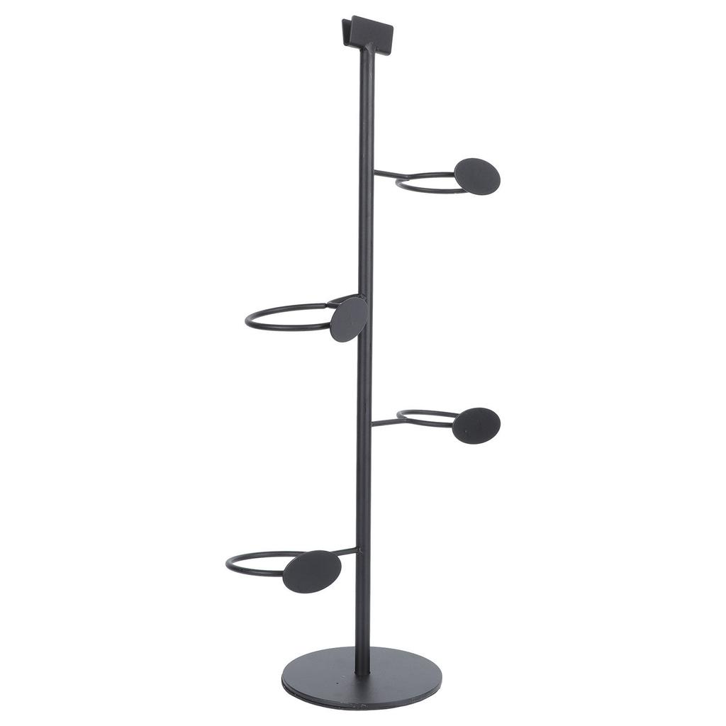 1Pcs Modern Cup Display Stand for Paper Cups Coffee Cups Storage Rack Black Metal Cup Holder Organizer for Kitchen Counter Desk