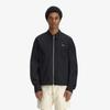 Fred Perry [Sharp] Seersucker Zip Through Overshirt - Black Afpm2612428-102