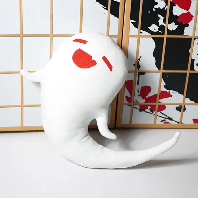 Gioco Hu Tao Figura Fantasma Cuscino Giocattolo Carino Cartone Animato Cosplay Peluche Riempito Bambola 35Cm Regalo Per Bambino