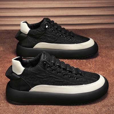 Fashion 2024Men Vulcanized Sneakers ShoeTennis Sports PU Slip-On Mix Color Good Quality Skateboarding Walking Shoes Casual Shoe For Male