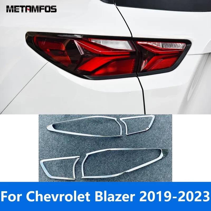 For Chevrolet Blazer      Chrome Rear Light Lamp Cover Trim Taillamp Taillight Frame Accessories Car Styling