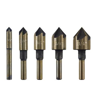 Five-blade Design Cobalt Countersink Drill Bit Hex Shank Drill Bits