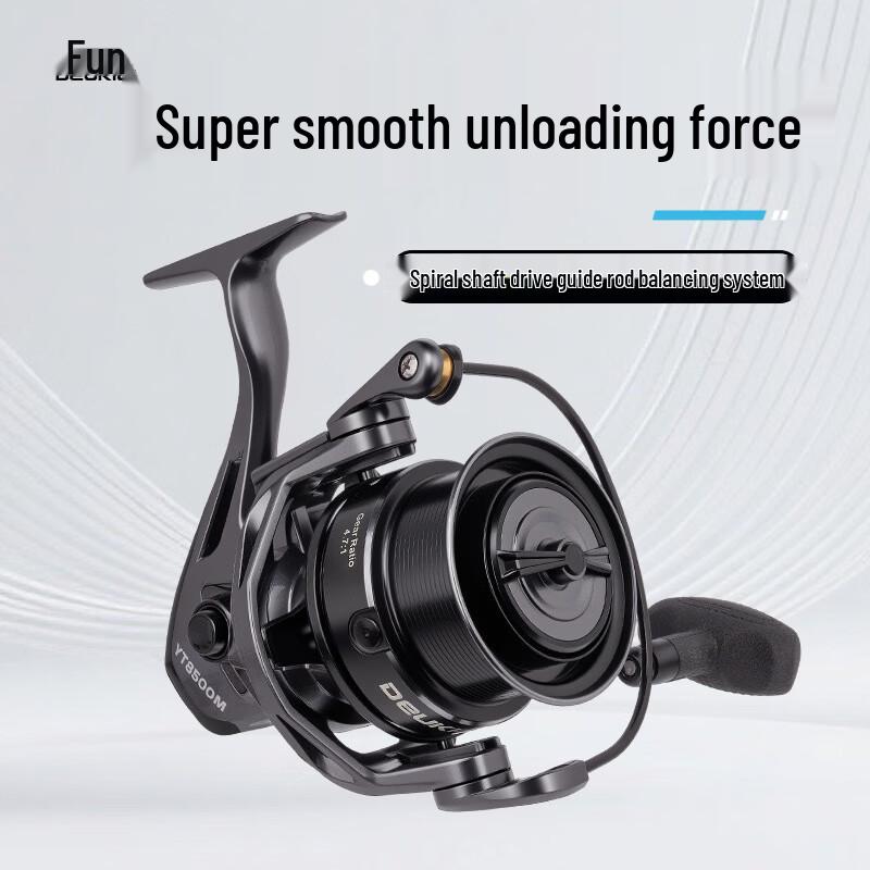DEUKIO CNC Folding Long Cast Spinning Fishing Reel
