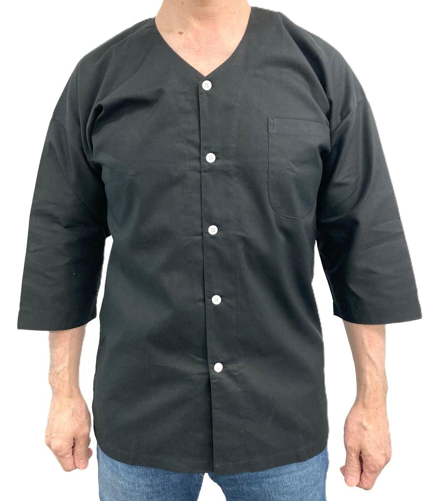 [Asakusa Kimono Market] Koiguchi Shirt (bo8641-85) Festival Costume, Innerwear, Danjiri (Danjiri) Harakake (JP, Alphabet, LL, Black)