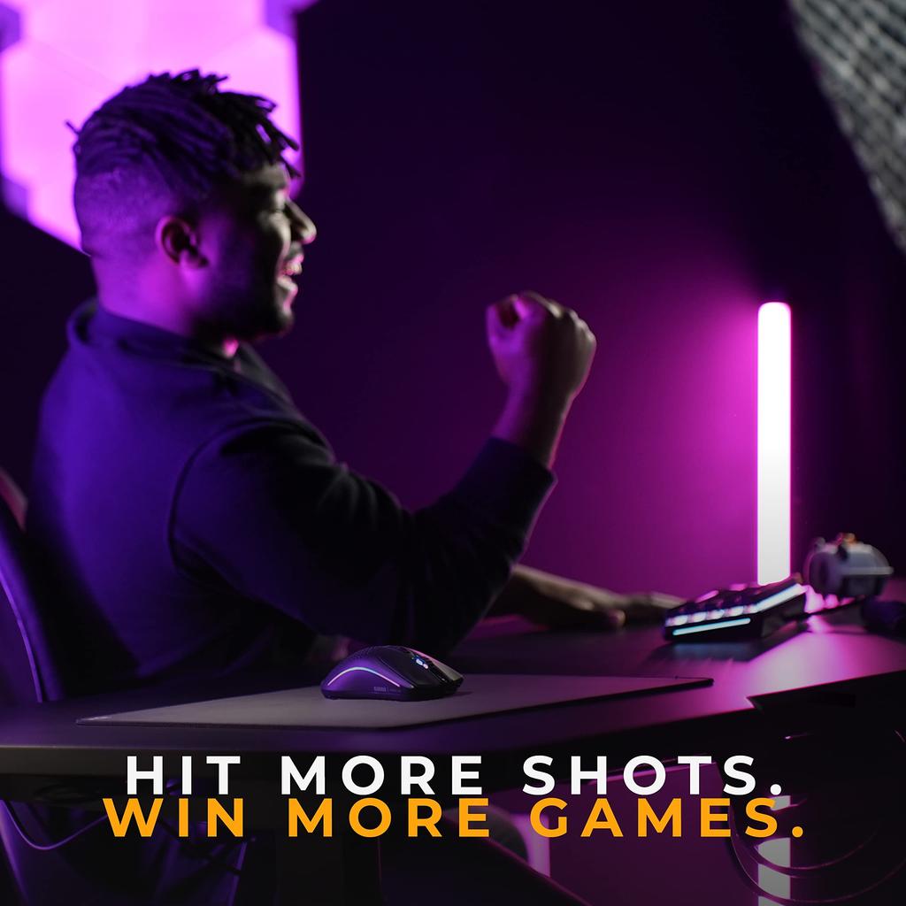 Glorious MODEL O 2 Wireless Gaming Large RGB Wireless and Bluetooth Connection Matte MS667 Mouse, Ultra-Lightweight 68g, Capacity, 2.4G Compatible,