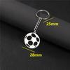 Simple Volleyball Souvenirs Keychain Metal Ball Shaped Pendants Keyrings for Men Women Car Key Ring Sports Fans Gift