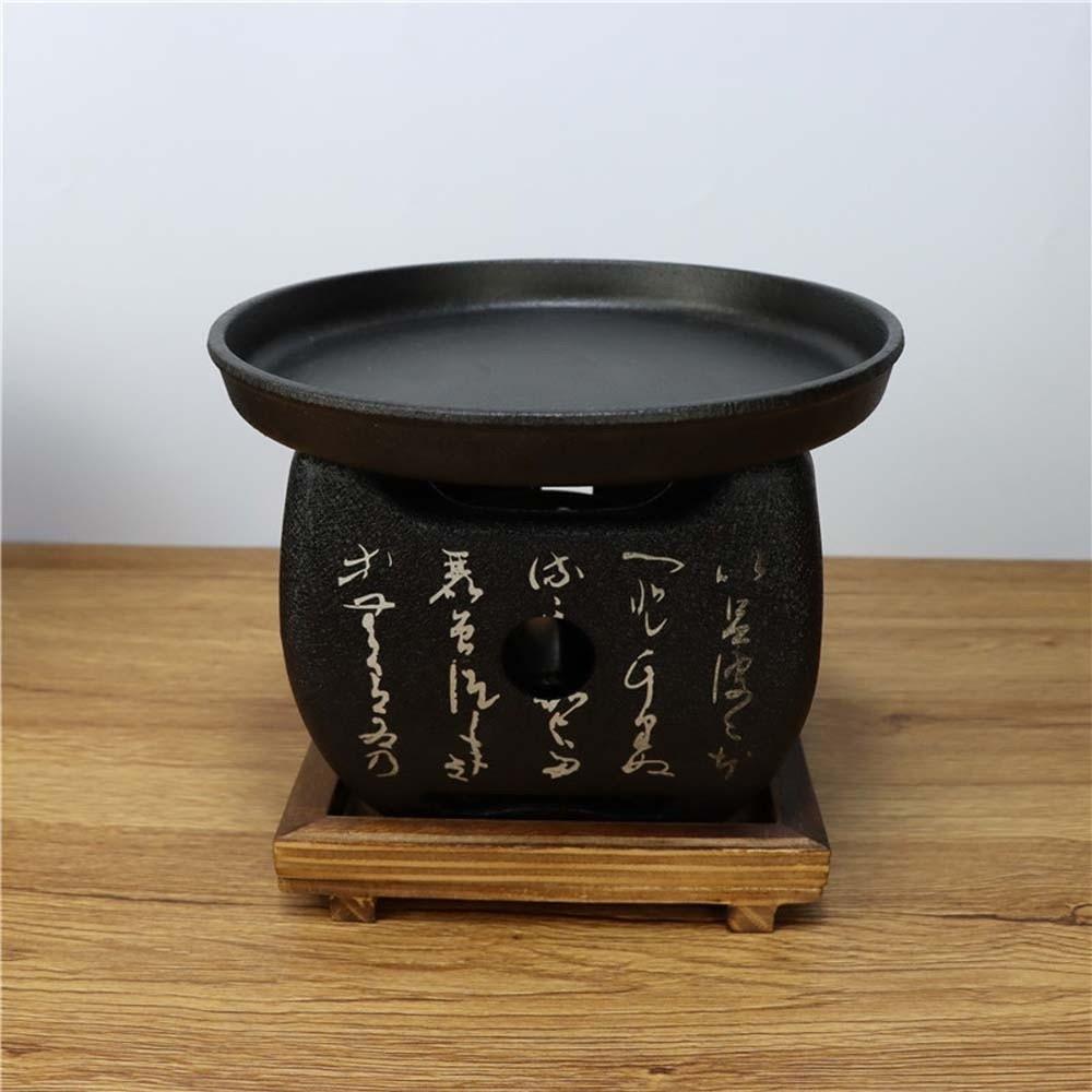 Japanese Style Charcoal Stove with Grill Net Barbecue Grill Tea Stove Square Text Stove  Outdoor