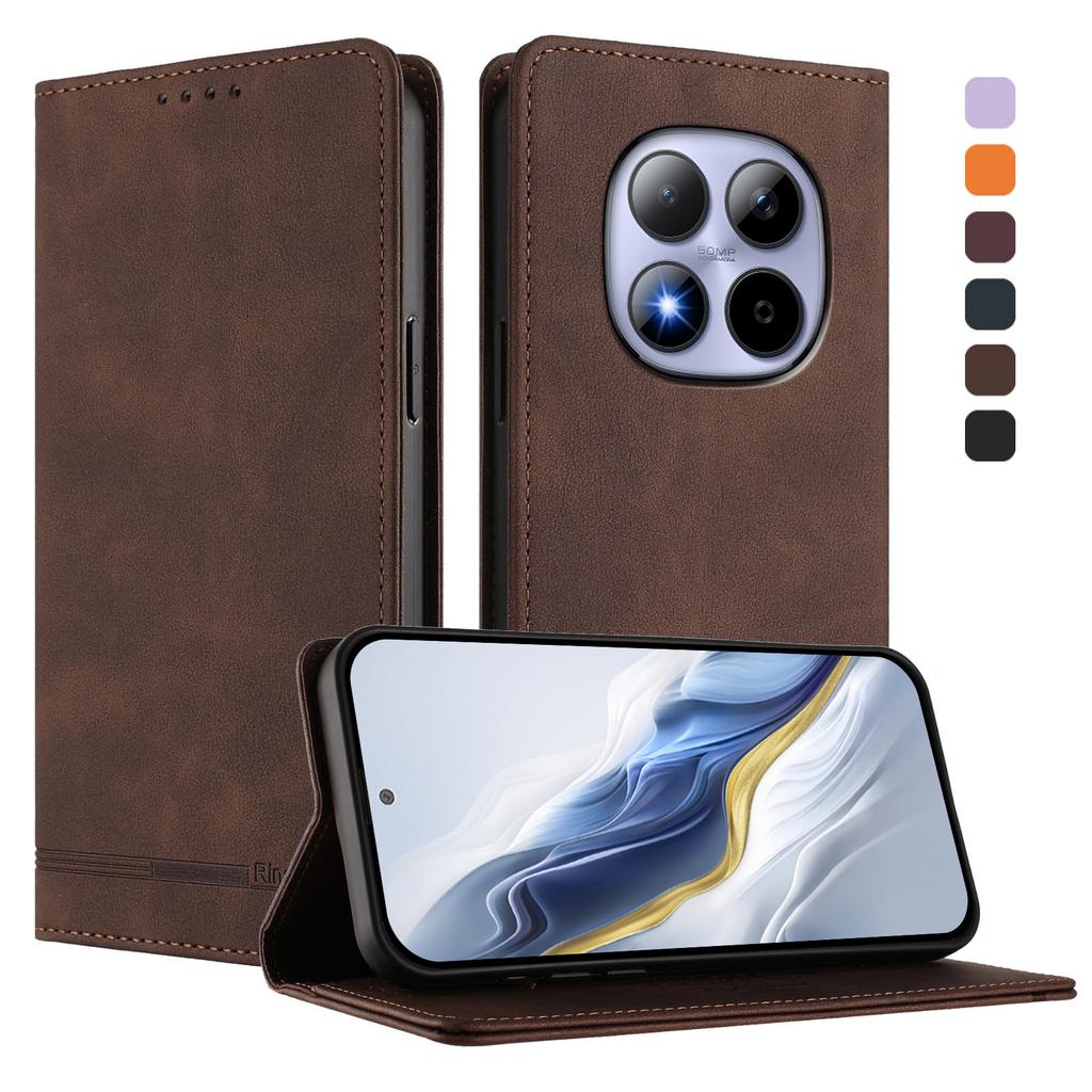 RINACASIS RC23 For Xiaomi Poco M8 Pro 5G/Redmi Note 15 Pro+ 5G (Global) Case RFID Blocking Wallet Stand PU Leather Phone Cover