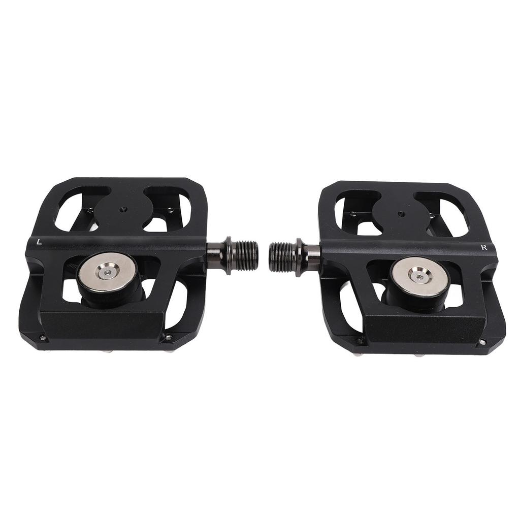 2PCS Bike Pedals Aluminum Alloy Steel Shaft DU Sealed Bearing Anti Slip Flat Platform Pedals for Road Mountain Bikes