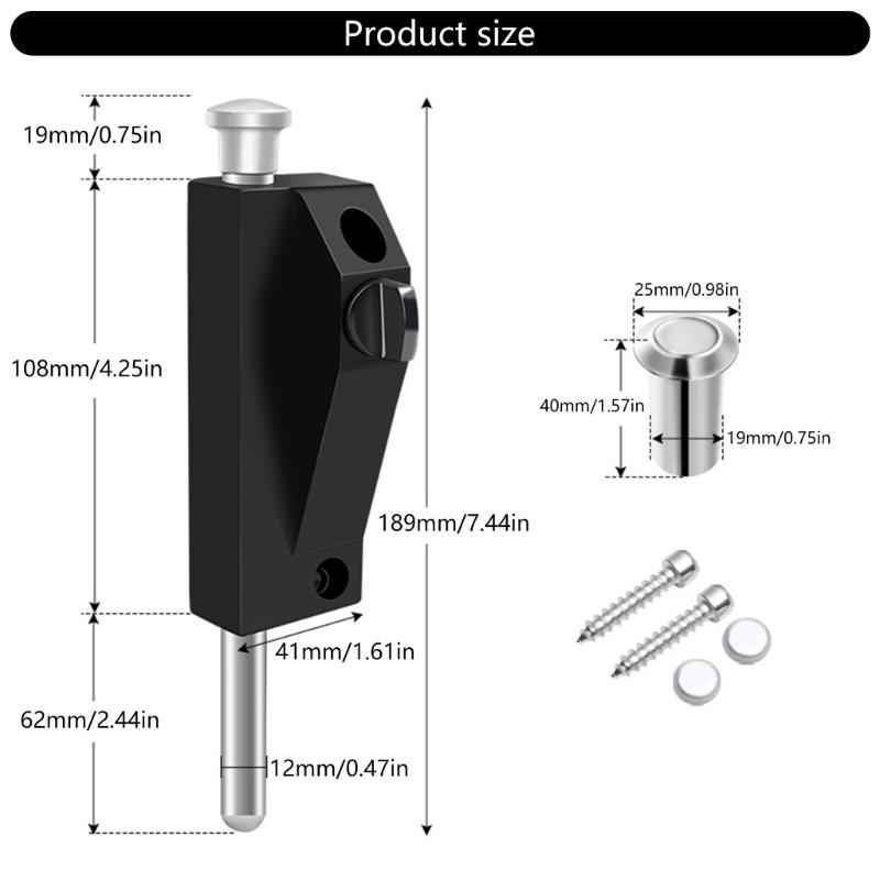 Rotating Door Latches Lock Heavy Type Corrosions Resistant Alloys Secure Locking Easy Installation Indoor Outdoor Use