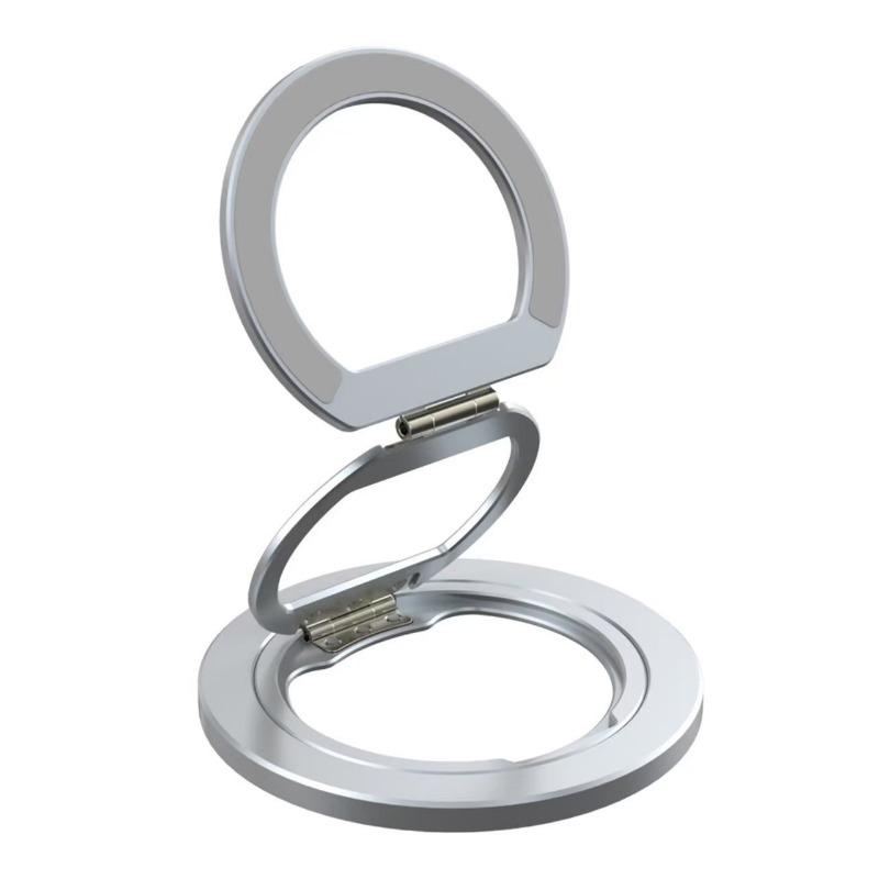 Multifunctional Tri Fold Magnetic 360 Degree Rotating Aluminum Alloy Double Sided Stand
