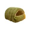 Small Cozy Pet Sleeping Bed for Cats and Dogs, Soft Ribbed Velvet for Indoor Use