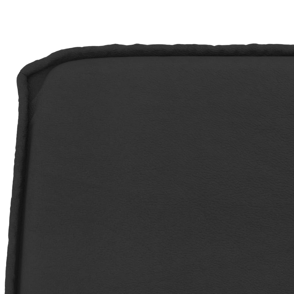 Black Bench 100 x 75 x 76 cm Faux Leather