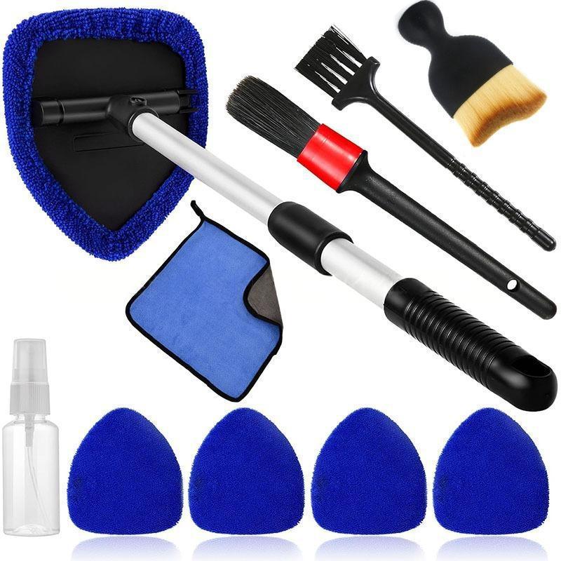 Telescopic Car Windshield Cleaning and Defogging Brush Set