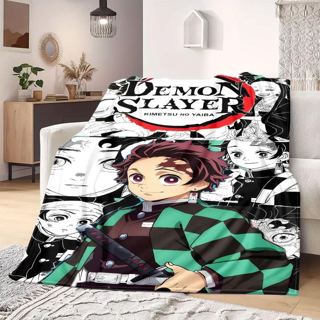 Pillars of Hashira Flannel Blanket Warm,Comfortable,Suitable for Bedrooms,Sofas,Beds,Chairs,Picnics,Travel