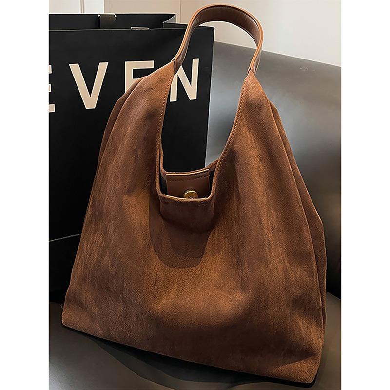 Tote Bag New Women's Bag Autumn and Winter Shoulder Armpit Bag Large Capacity Fashion Maillard Commuter Bag