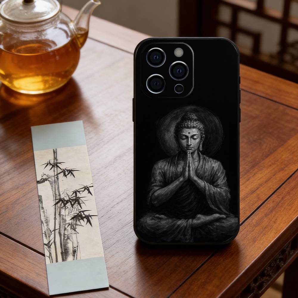 Siddhartha Gautama Phone Case For iPhone 17, 16,15,14,13,12,11 Plus,Pro Max, Others Soft Black Cover iPhone15