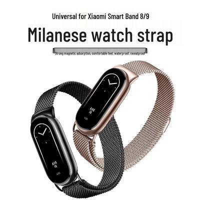 Milanese Steel Strap for Xiaomi Band 8/9/10 - Universal Replacement Wristband
