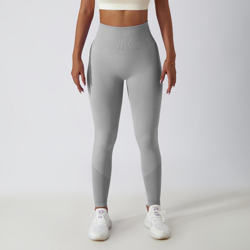 New Running Fitness Pants, Hip Lifting Yoga Pants, Women'S Seamless Knitted Tight High Waist Breathable Sports Yoga Shorts