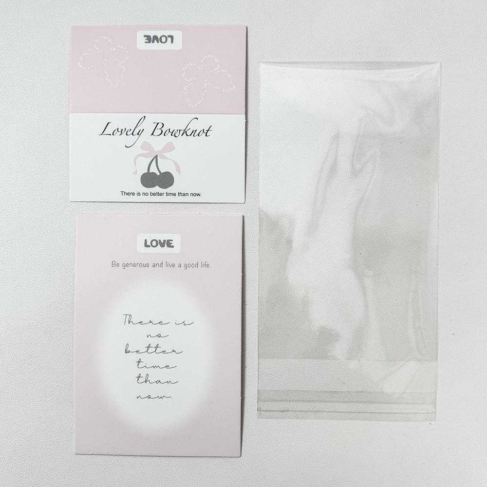 5 Set Korean Cute Animal Party Card Head Card Back Opp Bag  Star 3 Inch Photo Card DIY Packing Material Kawaii Gift Packaging