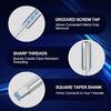 25Pcs M7x1 Thread Repair Kit Stainless Steel Twisted Drill Wrench Threaded Insert Tap Insertion Tool