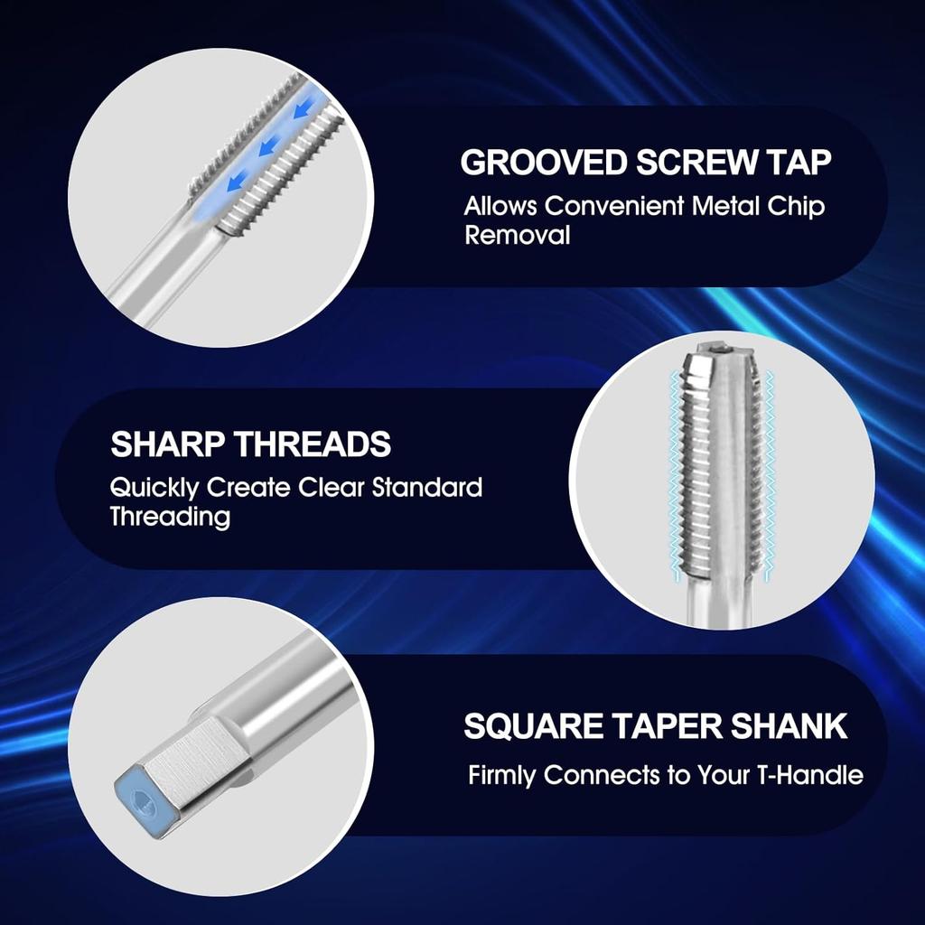 25Pcs M7x1 Thread Repair Kit Stainless Steel Twisted Drill Wrench Threaded Insert Tap Insertion Tool