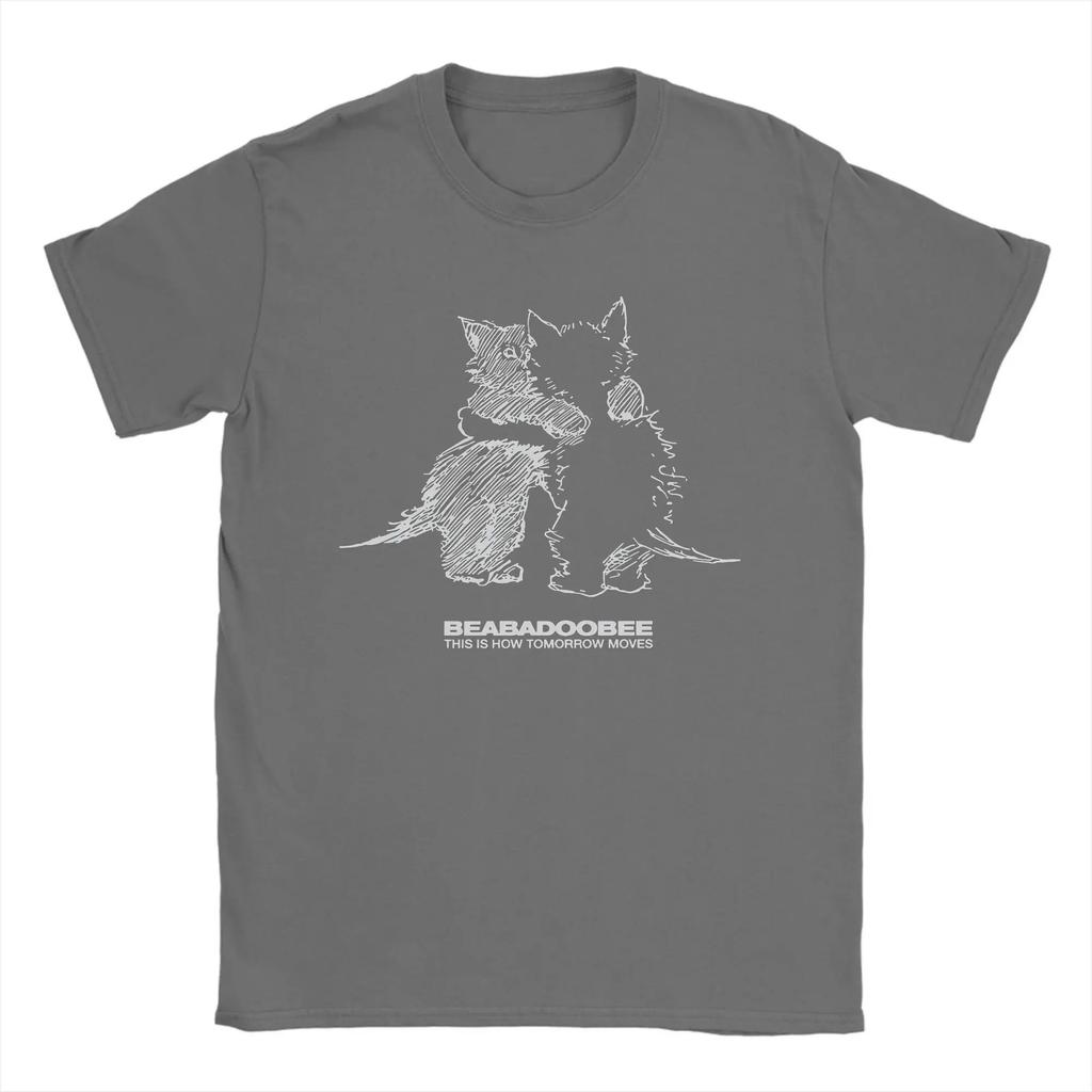 Men's T-Shirt Beabadoobee Cat Kiss Hipster Cotton Tee Shirt Short Sleeve T Shirt Round Collar Cotton Best Selling Round Neck tee