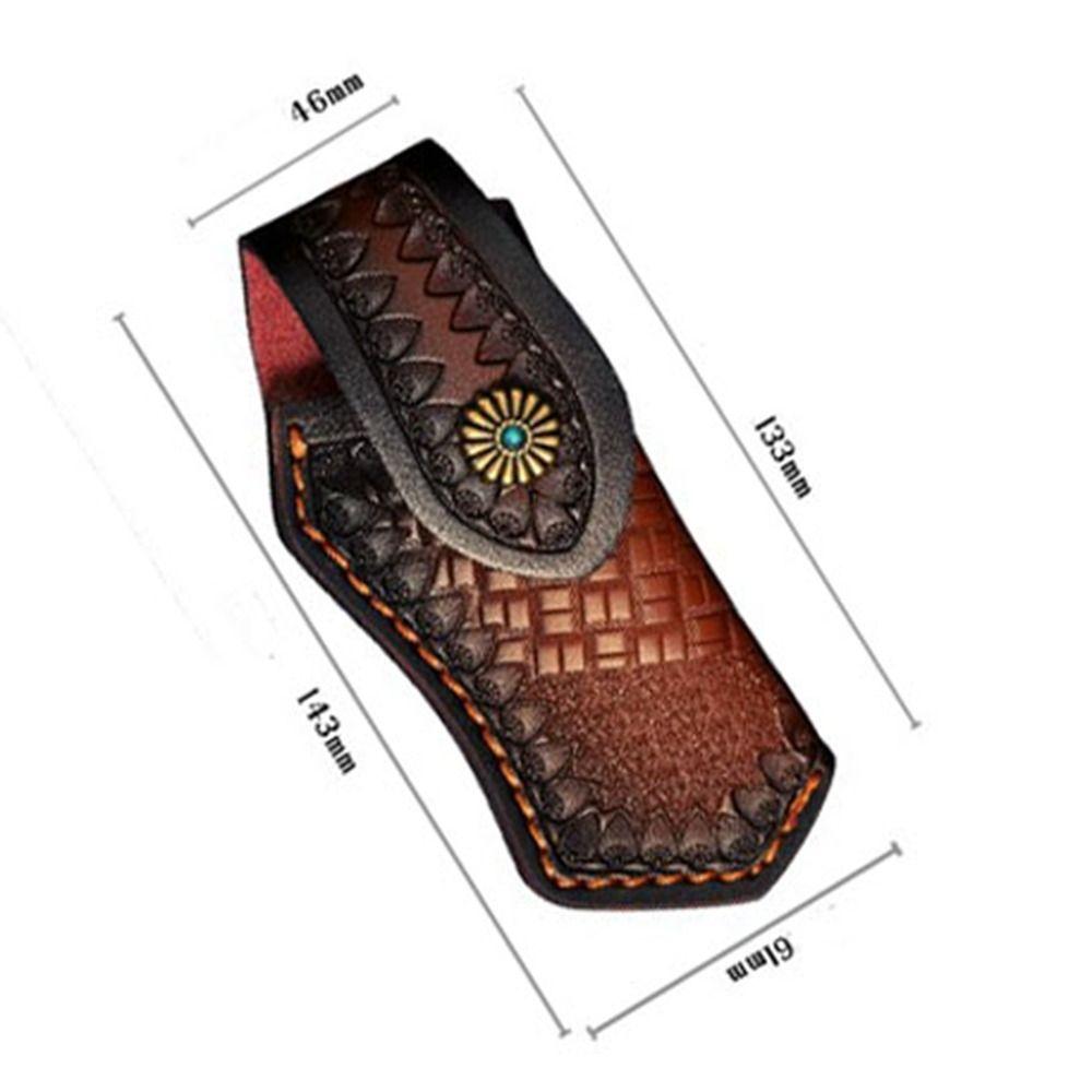6 Styles Flashlight Belt Loop Foldable Leather Sheath High Quality Case Holder  Outdoor Tool